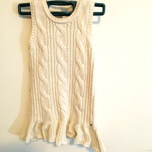 Tommy Hilfiger cable knit sweater dress toddler